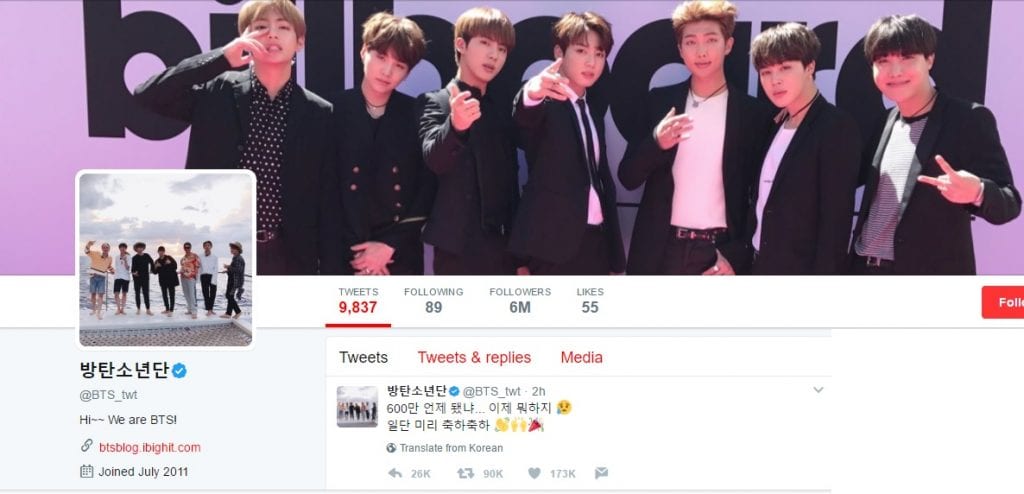 Bts Surpasses 6 Million Twitter Followers Kicks Off 17 Bts Festa What The Kpop