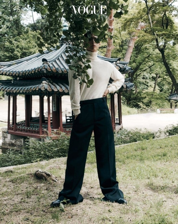 Park Bo-gum fresh faced in spring fashion shoot